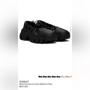 ROMBAUT Black Boccaccio II Aura Ballerina Flats (size 38)